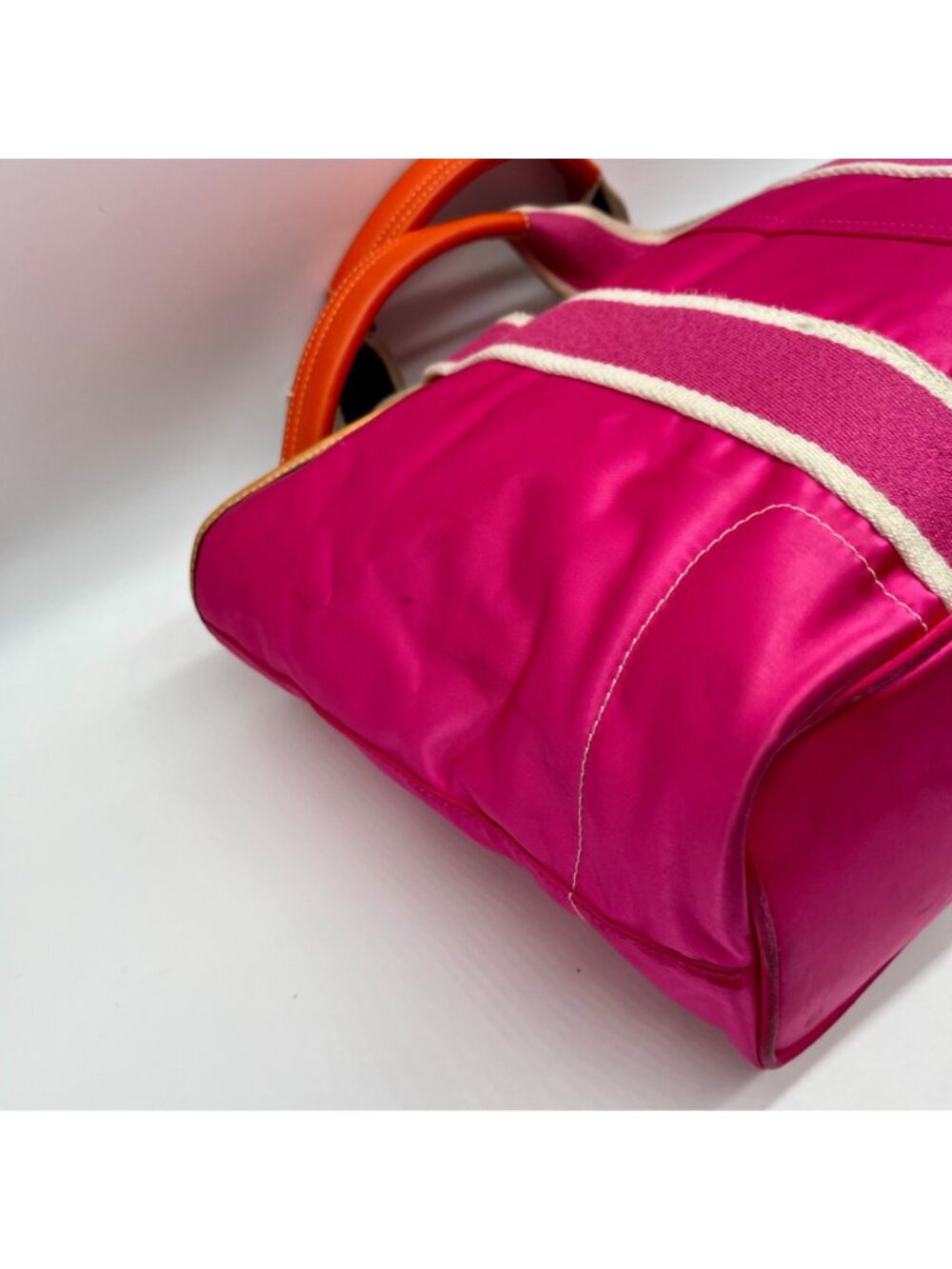 Coach Bright Pink Nylon Hampton Tote Bag 1894 - Picture 9 of 14